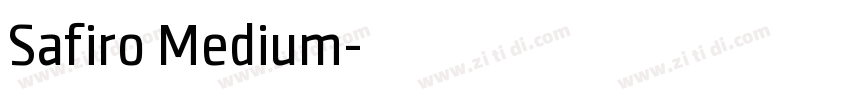 Safiro Medium字体转换
